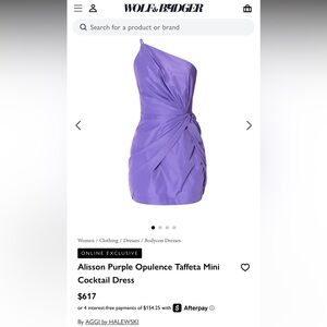 Purple Homecoming dress by Aggi - Size Medium